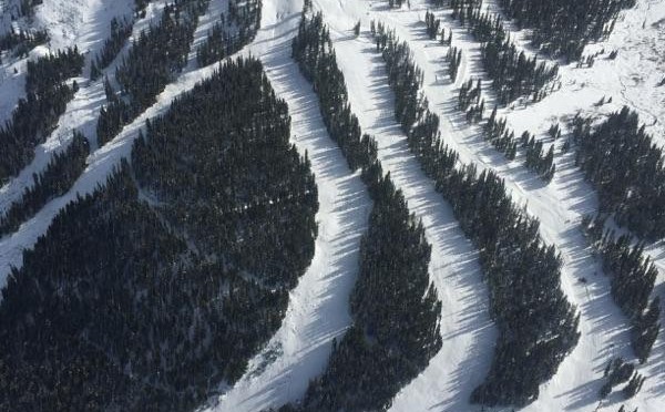 An aerial view of Loveland's Chair 1 on Sunday (photo: Loveland Ski Area)