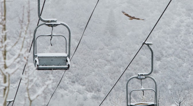 Soon these chairlifts will be filled with skiers instead of snow. (photo: Jeremy Swanson/ASC)