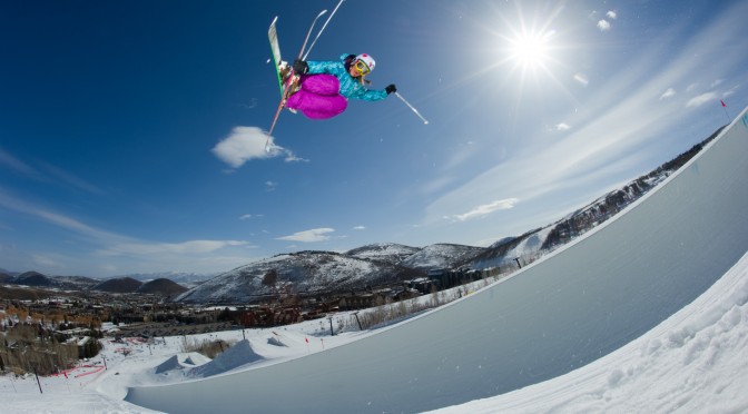 Jen Hudak in the halfpipe in Park City, Utah. (photo: JenHudak.com)