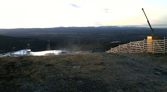 Not enough snow in Levi. (image: Levi Tourist Office webcam)