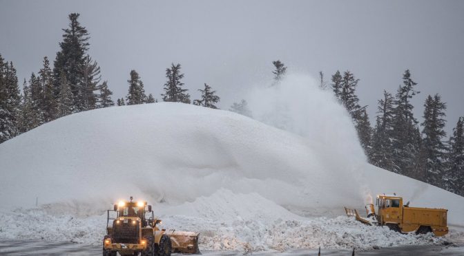 Mammoth Mountain yesterday. (photo: Peter Morning/MMSA)