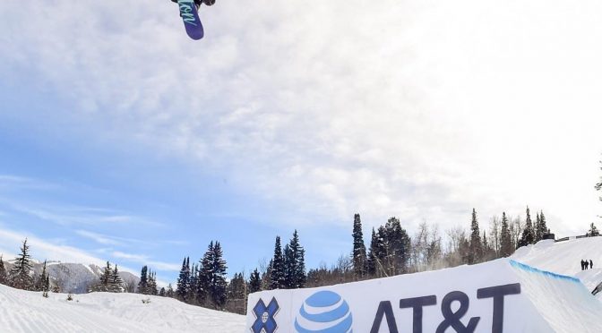 Julia Marino, of Westport, Conn., goes for X Games Gold on Saturday in Aspen. (photo: ESPN)