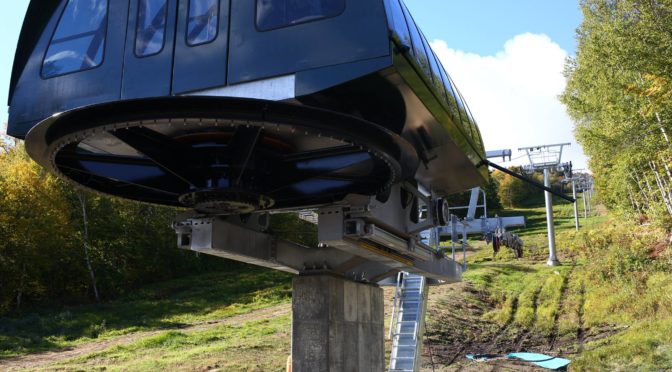 Work continues on Sugarbush's new Sunshine Quad. (photo: Sugarbush Resort)