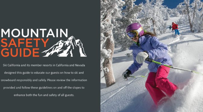 Ski California Releases Inaugural Mountain Safety Guide