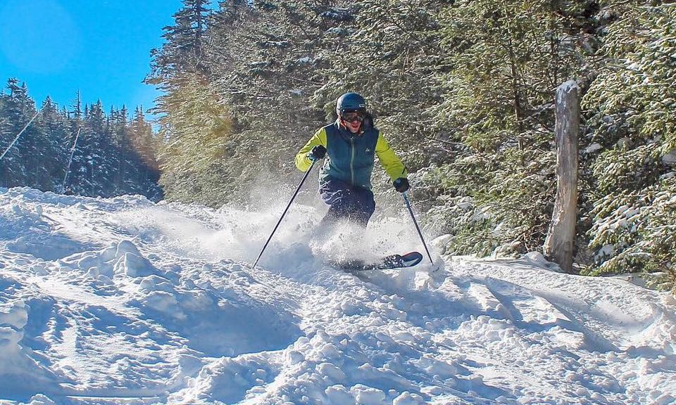 Skiers enjoy fresh snow on Saturday at Wildcat Mountain. (photo: Wildcat Mountain Ski Area)